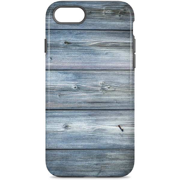 Weathered Blue Wood iPhone Cases