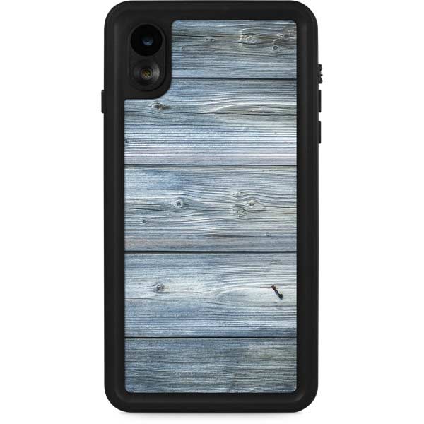 Weathered Blue Wood iPhone Cases
