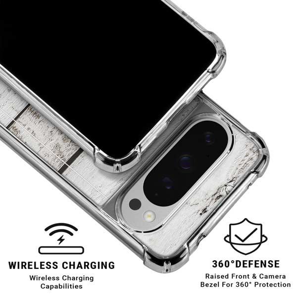 Weathered Wood Google Pixel 10 Pro Clear Case