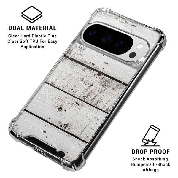 Weathered Wood Google Pixel 10 Pro XL Clear Case