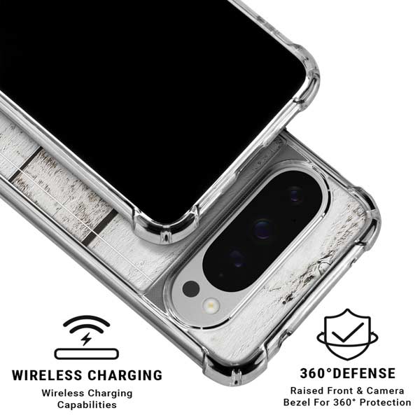 Weathered Wood Google Pixel 10 Pro XL Clear Case