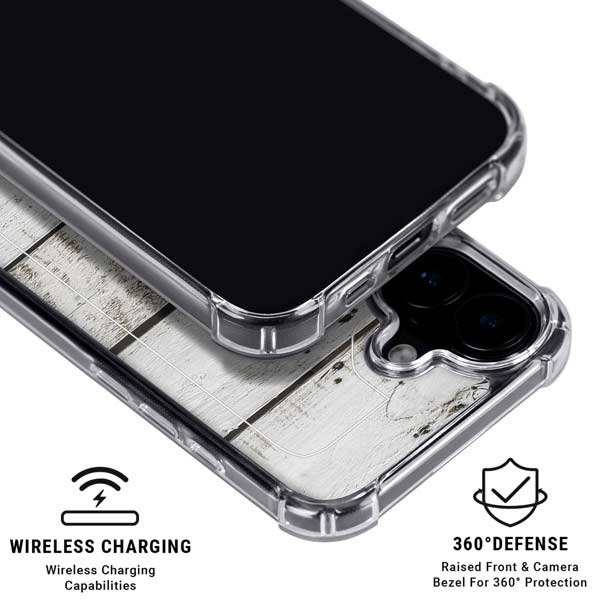 Weathered Wood iPhone 17 Clear Case