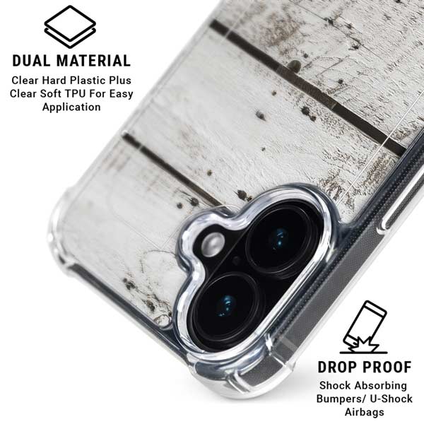 Weathered Wood iPhone 17 Clear Case