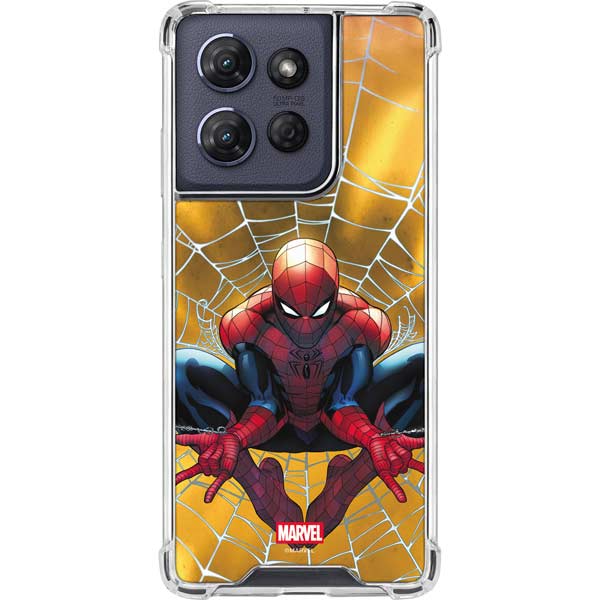 Marvel Spiderman Web Shooting Moto G 5G (2025) Clear Case