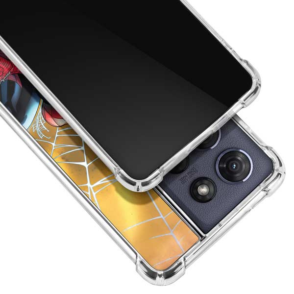 Marvel Spiderman Web Shooting Moto G 5G (2025) Clear Case