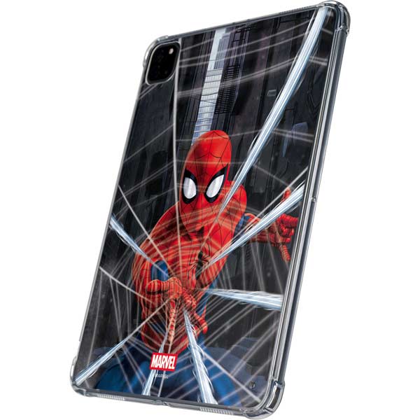 Marvel Spiderman Web Throw iPad Pro 11in (2024) Clear Case