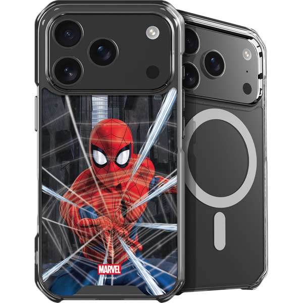 Marvel Spiderman Web Throw iPhone 17 Pro Max MagSafe Case