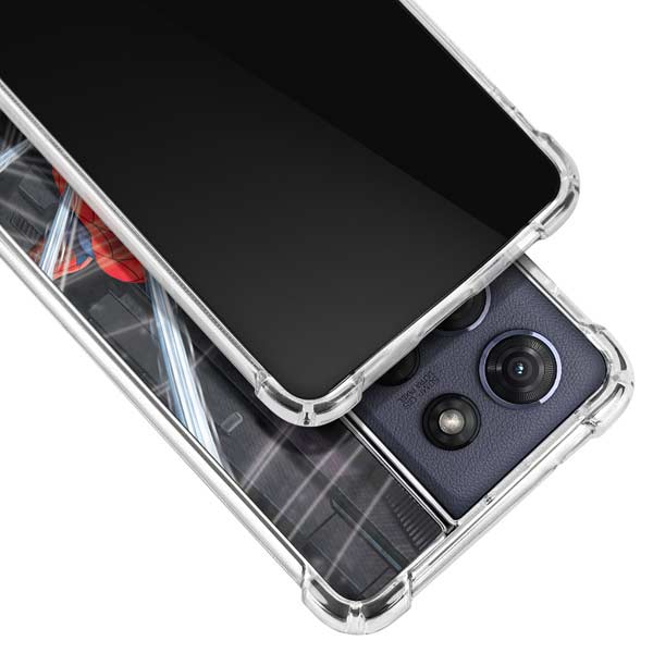 Marvel Spiderman Web Throw Moto G Play 5G (2025) Clear Case