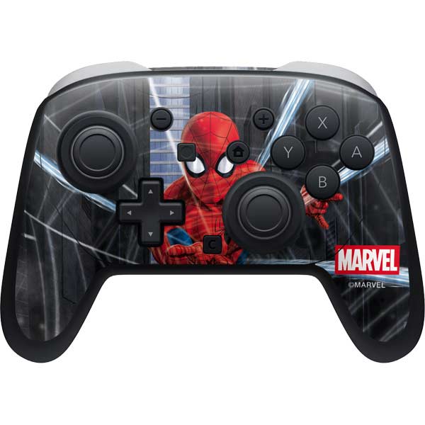 Marvel Spiderman Web Throw Nintendo Switch 2 (2025) Pro Controller Skin