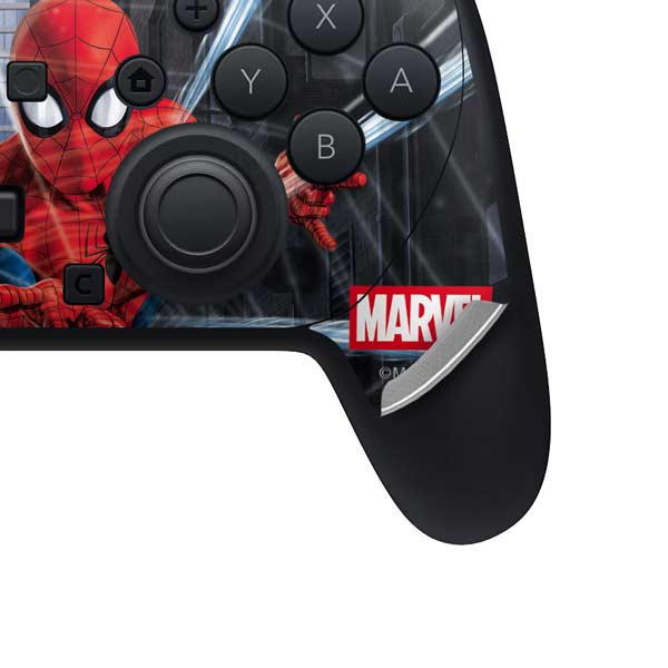 Marvel Spiderman Web Throw Nintendo Switch 2 (2025) Pro Controller Skin