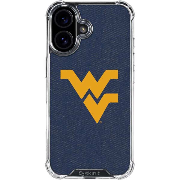 West Virginia University Basketball iPhone 17 Clear Case