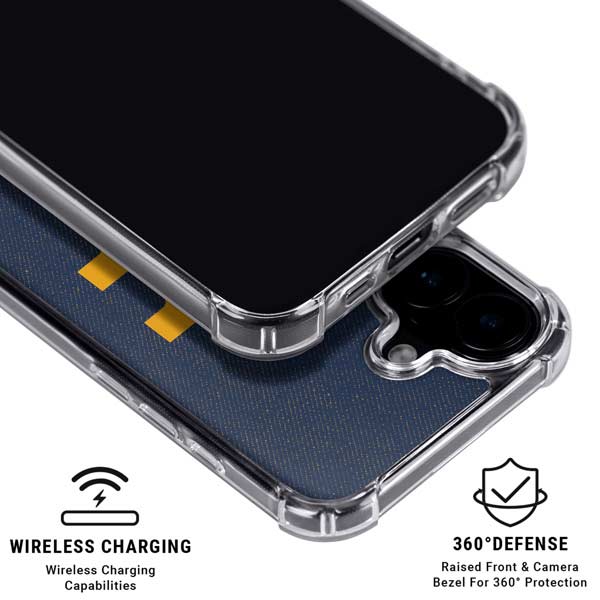 West Virginia University Basketball iPhone 17 Clear Case