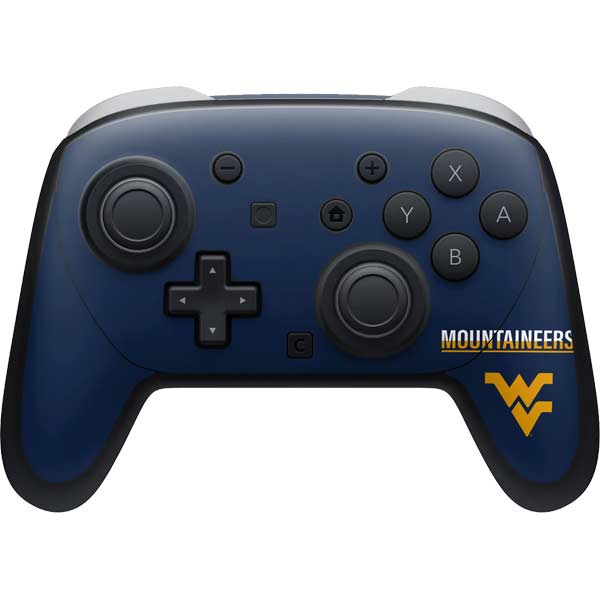 West Virginia University Blue Wood Floor Nintendo Switch 2 (2025) Pro Controller Skin