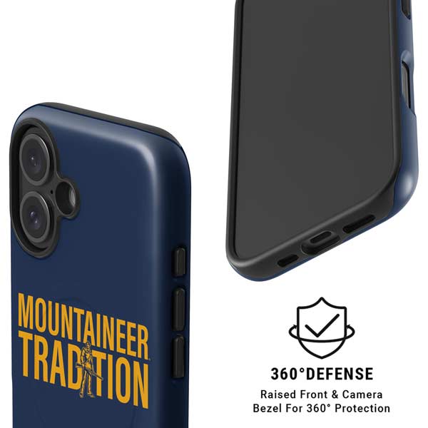 West Virginia University Climb Higher iPhone 16 Magsafe Impact Case