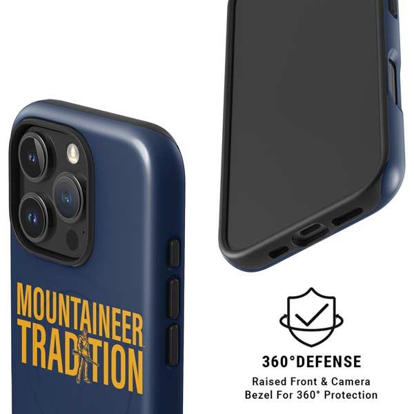 West Virginia University Climb Higher iPhone 16 Pro Magsafe Impact Case