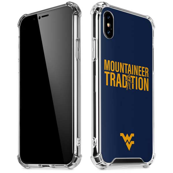 West Virginia University Climb Higher iPhone X/XS Clear Case