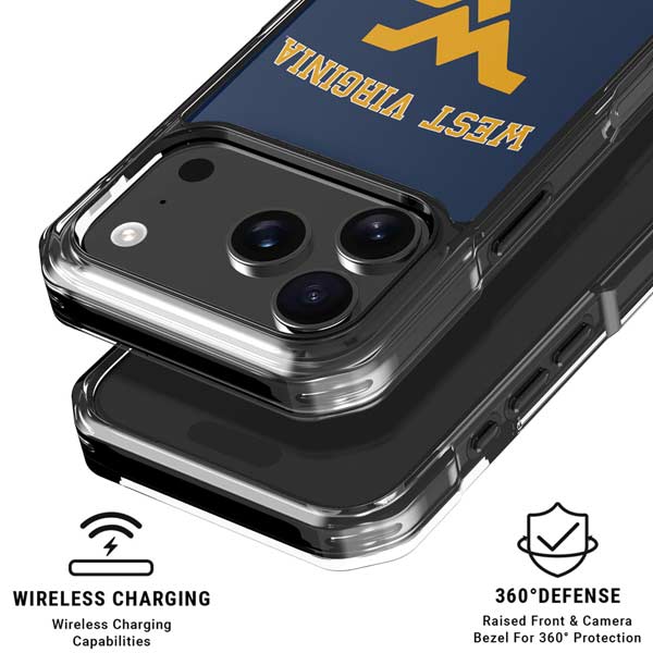 West Virginia University Est 1867 iPhone 17 Pro Clear Case