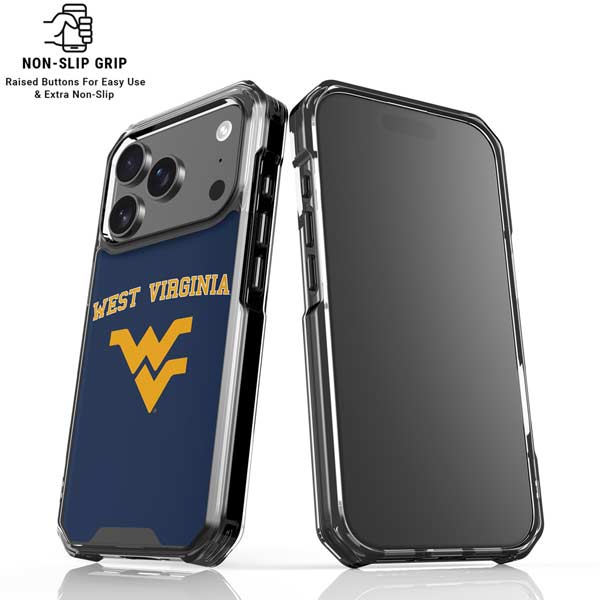 West Virginia University Est 1867 iPhone 17 Pro Clear Case