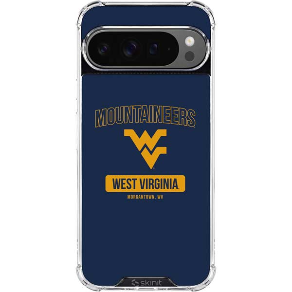 West Virginia University Mountaineers Logo Google Pixel 10 Pro Clear Case