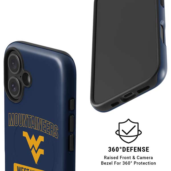 West Virginia University Mountaineers Logo iPhone 16 Plus Magsafe Impact Case