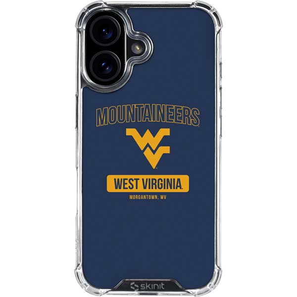 West Virginia University Mountaineers Logo iPhone 17 Clear Case