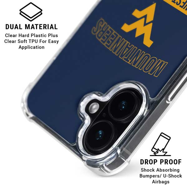 West Virginia University Mountaineers Logo iPhone 17 Clear Case