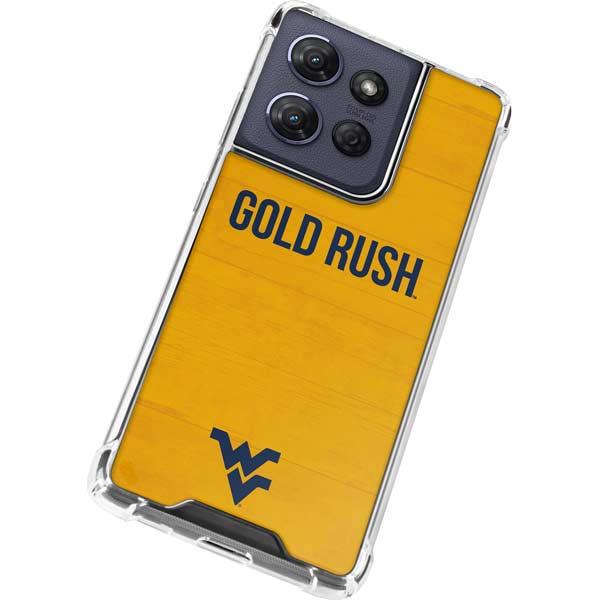 West Virginia University Mountaineers Moto G 5G (2025) Clear Case