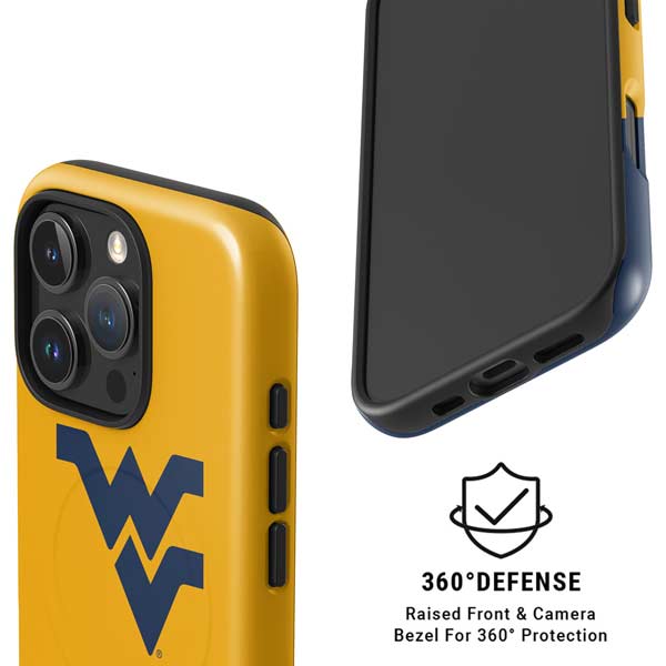 West Virginia University WV Yello split iPhone 16 Pro Max Magsafe Impact Case