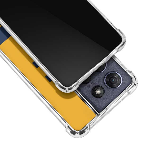 West Virginia University WV Yello split Moto G Play 5G (2025) Clear Case