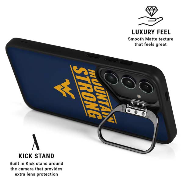 West Virginia University Yellow Galaxy S26 Kickstand Case