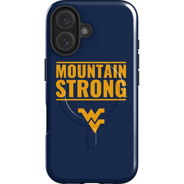 West Virginia University Yellow iPhone 16 Plus Magsafe Impact Case