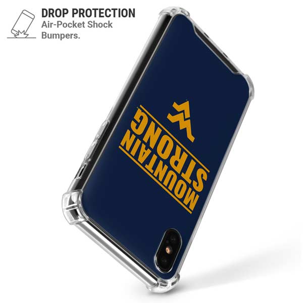 West Virginia University Yellow iPhone X/XS Clear Case