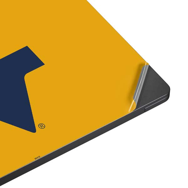 West Virginia University Yellow Background Surface Laptop 7 13.8in Skin