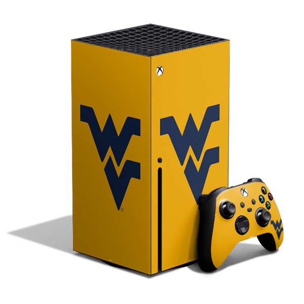 West Virginia University Yellow Background Xbox Series X Skins