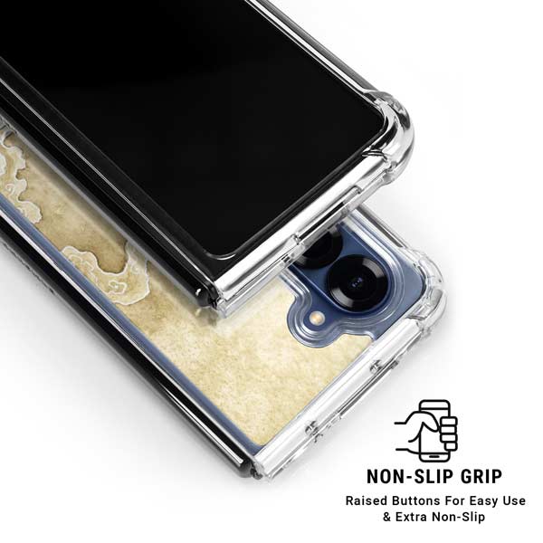 Whats in Here Coffee Dragon by Amy Brown Galaxy Z Fold7 Clear Case