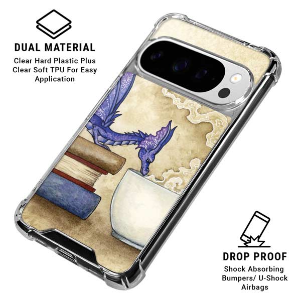 Whats in Here Coffee Dragon by Amy Brown Google Pixel 10 Pro XL Clear Case