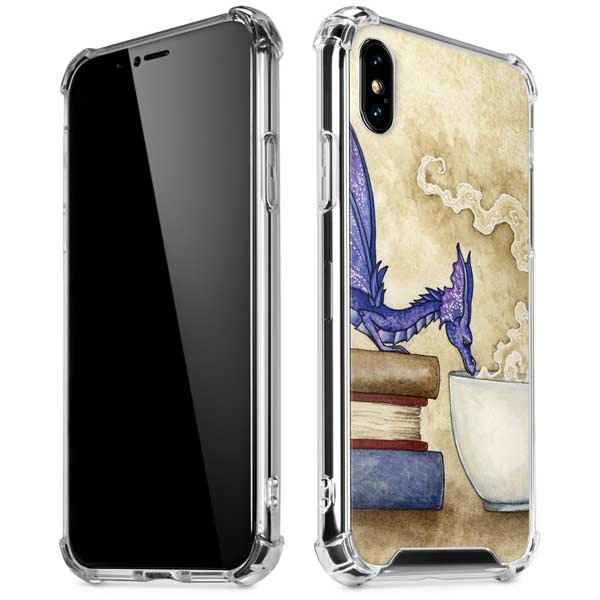 Whats in Here Coffee Dragon by Amy Brown iPhone X/XS Clear Case