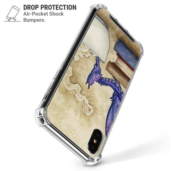 Whats in Here Coffee Dragon by Amy Brown iPhone X/XS Clear Case