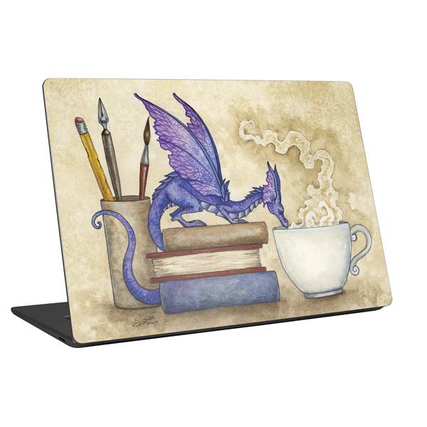 Whats in Here Coffee Dragon by Amy Brown Laptop Skins