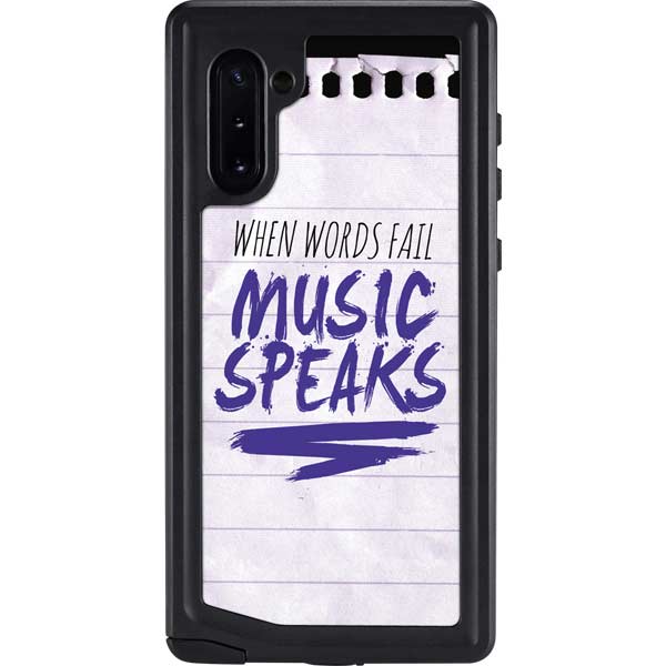 When Words Fail Music Speaks Galaxy Cases