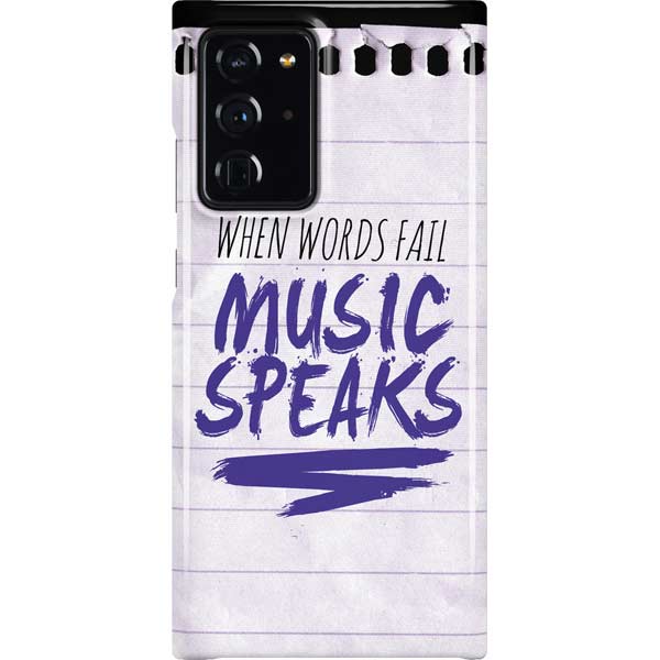When Words Fail Music Speaks Galaxy Cases