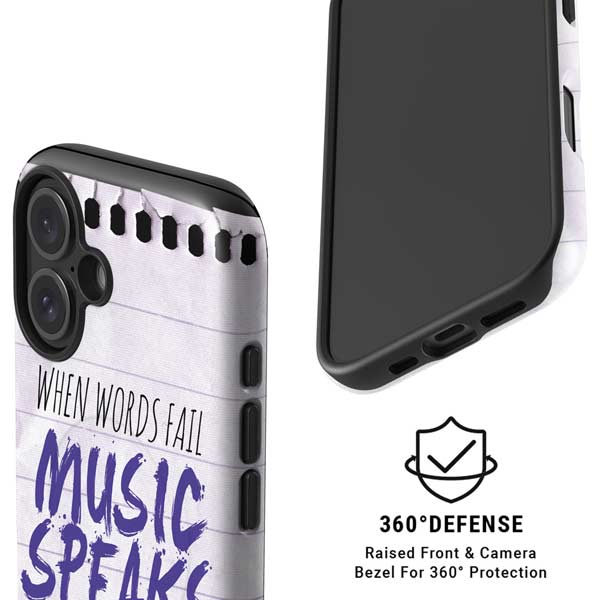 When Words Fail Music Speaks iPhone 16 Magsafe Impact Case