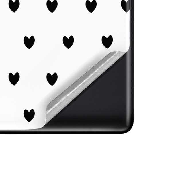 White and Black Hearts Pixel Skins