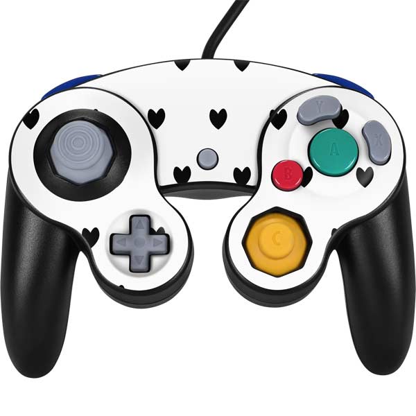 White and Black Hearts Nintendo Skins