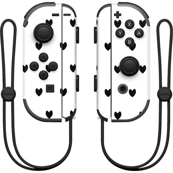 White and Black Hearts Nintendo Skins