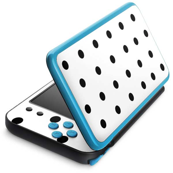 White and Black Polka Dots Nintendo Skins