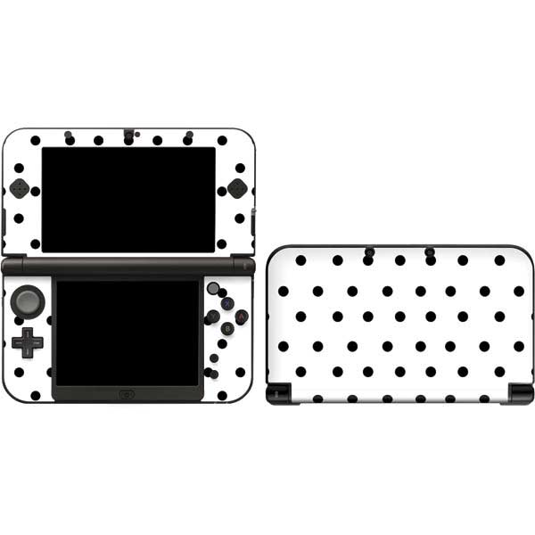 White and Black Polka Dots Nintendo Skins