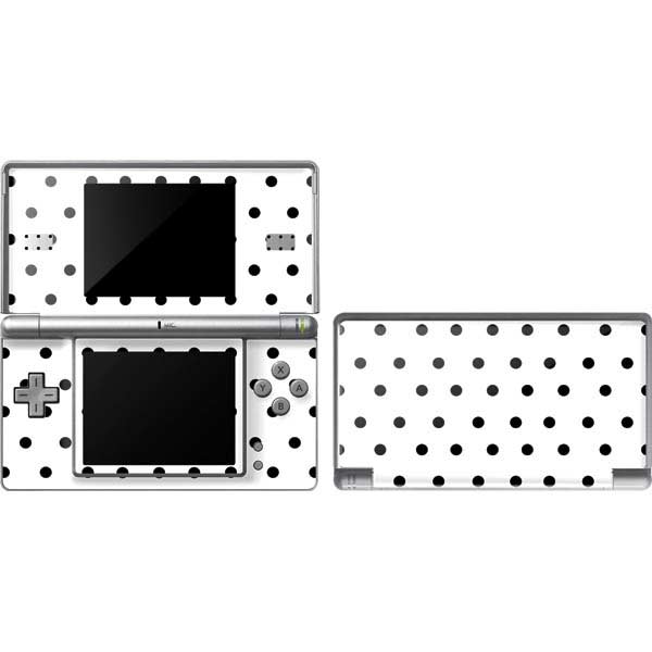 White and Black Polka Dots Nintendo Skins