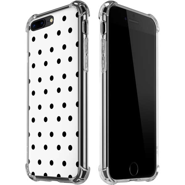 White and Black Polka Dots iPhone Cases