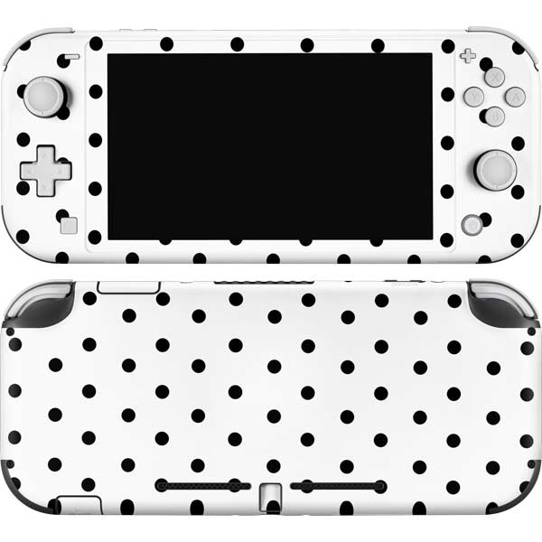 White and Black Polka Dots Nintendo Skins
